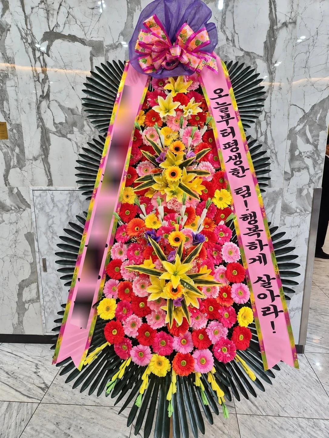 축하화환 배송완료 - 서울 양천구